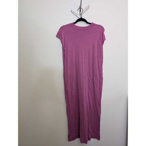 Free People Beach All Day Long Midi T-shirt Dress Pockets Mauve-Sz XS - Picture 2 of 10